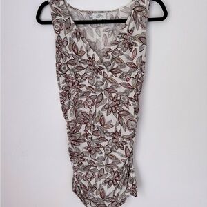 Ann Taylor LOFT floral print tank top, size large